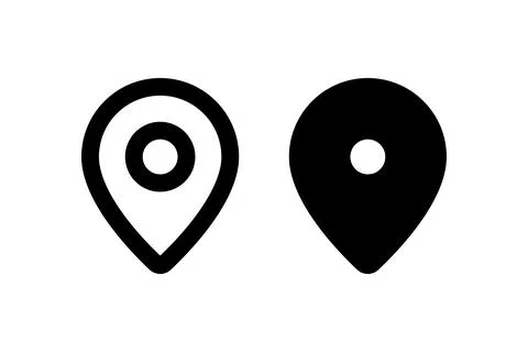 Map pin. Vector icon design. Stock Illustration