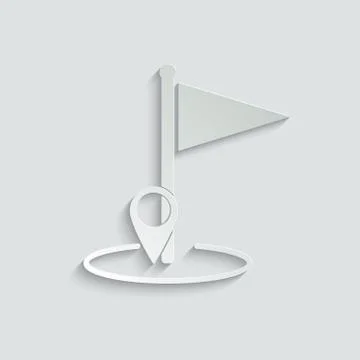 Map point icon. flag icon. your destination icon vector Stock Illustration