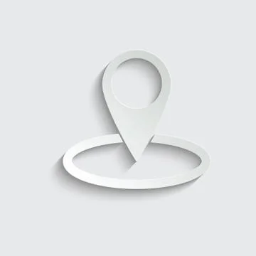 Map point icon. Location icon. black vector Stock Illustration