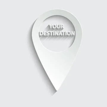 Map point icon. Location icon. You are here sign. line style. black vector Stock Illustration