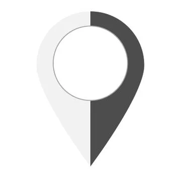 Map point icon on white background. flat style. pin pointer location icon for Stock Illustration