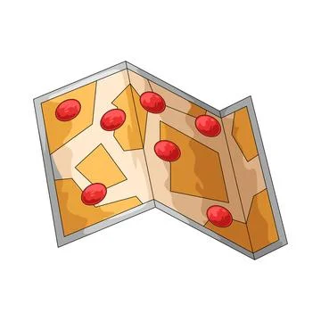 Map point illustration Stock Illustration