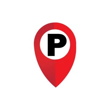 Map point parking 库存插图