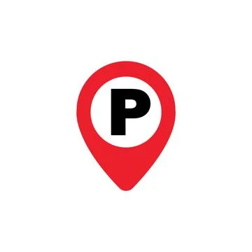 Map point parking 库存插图