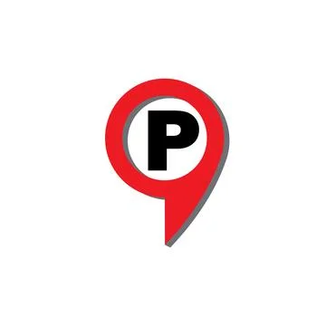 Map point parking 库存插图