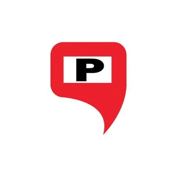 Map point parking Stock Illustration