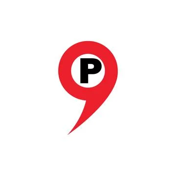 Map point parking 库存插图