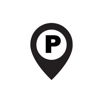 Map point parking Illustrazione stock
