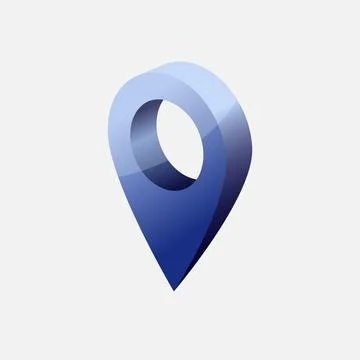 Map pointer 3 D design 스톡 일러스트