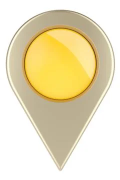 Map pointer, 3D rendering Stock Illustration