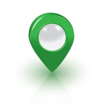 Map pointer 3d vector Stock Illustration