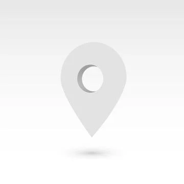 Map pointer - 3D vector object Stock Illustration