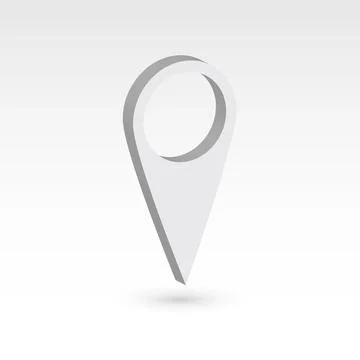 Map pointer - 3D vector object Stock Illustration