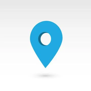 Map pointer - 3D vector object Stock Illustration