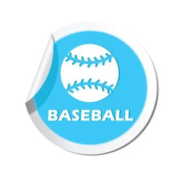 Map pointer with baseball icon Illustrazione stock