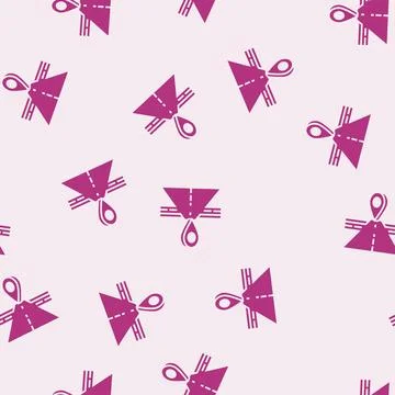 Map pointer courier glyph seamless pattern 스톡 일러스트