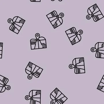 Map pointer courier line vector seamless pattern Illustrazione stock