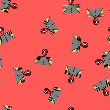 Map pointer courier vector seamless pattern 스톡 일러스트