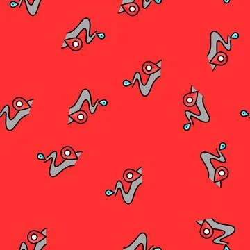 Map pointer delivery vector seamless pattern Stock Illustration