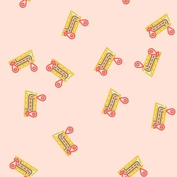 Map pointer delivery vector seamless pattern 스톡 일러스트