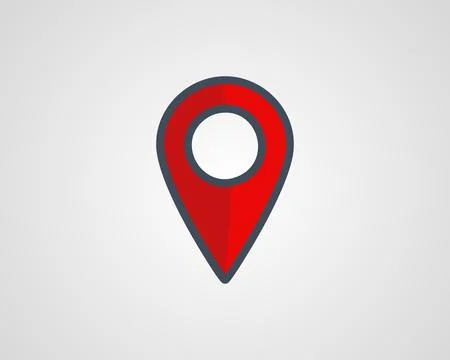 Map pointer flat icon. Vector Eps 10 Stock Illustration