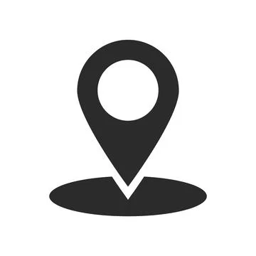 Map pointer flat location icon vector illustration Stock Illustration