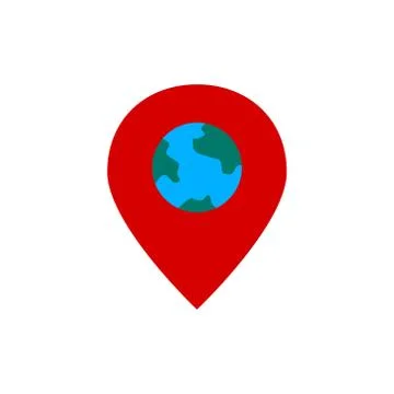 Map pointer globe vector design template illustration Stock-Illustration