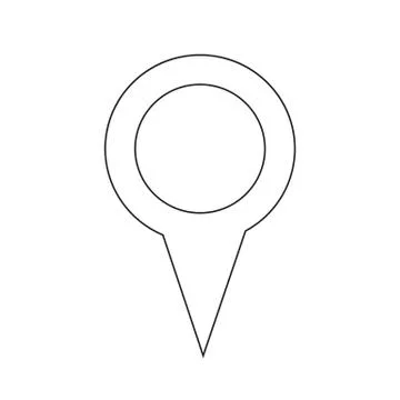 Map pointer gps icon Stock Illustration