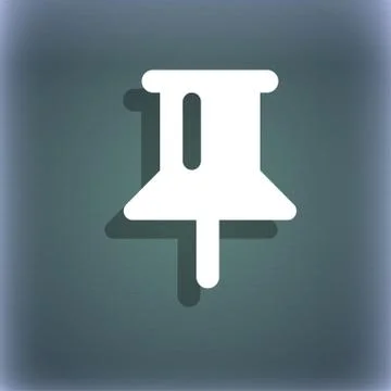 Map pointer, GPS location icon symbol on the blue-green abstract background with イラスト素材