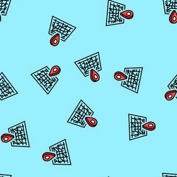 Map pointer gps vector seamless pattern Stock Illustration