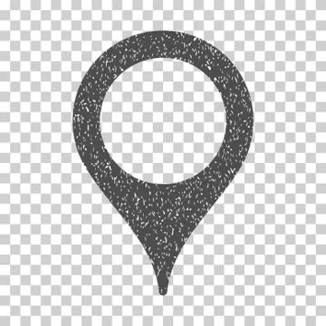 Map Pointer Grainy Texture Icon Illustrazione stock