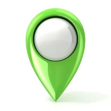 Map pointer. Green Map pointer. Green. Isolated on white Copyright: xZoona... Stock Photos