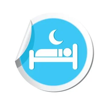 Map pointer with hotel icon Stock Illustration