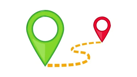 Map pointer icon animation Video stock 157179160
