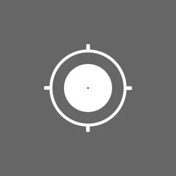 Map pointer icon. Gps outline sign. Flat design. Vektor illustration. Stock Illustration