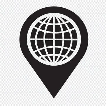 Map pointer icon イラスト素材