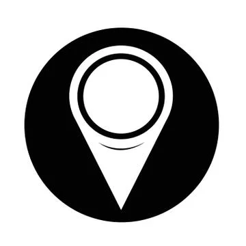Map pointer icon Stock Illustration