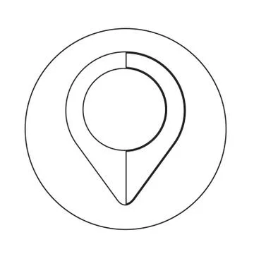 Map pointer icon Stock Illustration