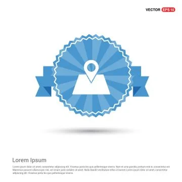 Map with pointer icon Illustrazione stock