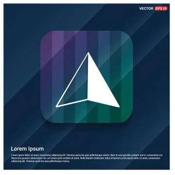 Map pointer icon Illustrazione stock