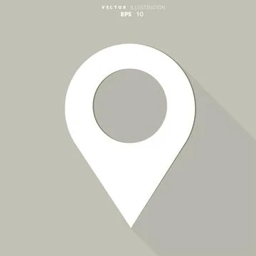 Map pointer icon Stockillustratie