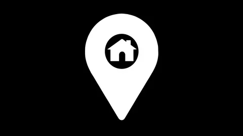 Map pointer icon. Location icon animation 스톡 동영상 104269907