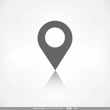Map pointer icon. Location symbol. イラスト素材