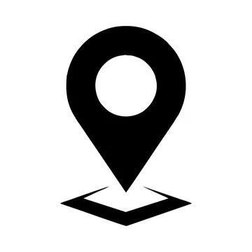 Map pointer icon. Location symbol. Flat design style eps 10. Stock Illustration
