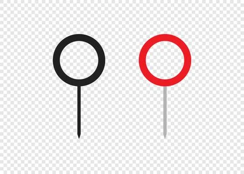 Map pointer icon set. Gps pin sign. Place point marker symbol in vector flat Stock Illustration