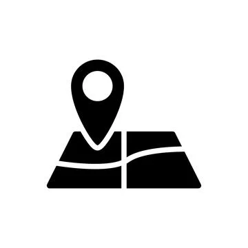 Map pointer icon vector illustration. GPS location symbol with with pin point Stock Illustration
