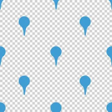Map pointer icons in blue color Stockillustratie