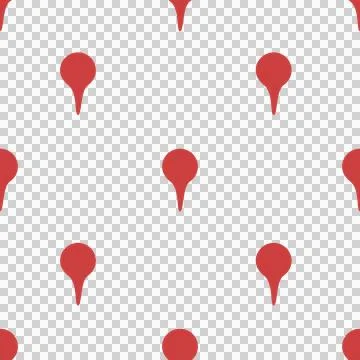 Map pointer icons in red color Stock Photos