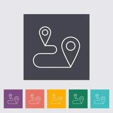 Map pointer Stock Illustration