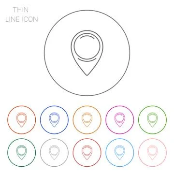 Map pointer Stock Illustration